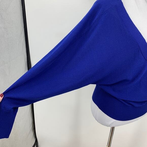 Express Sweater Women XS Extra Small Dolman Elastic Hem Pullover Slouchy Cropped - Picture 5 of 10